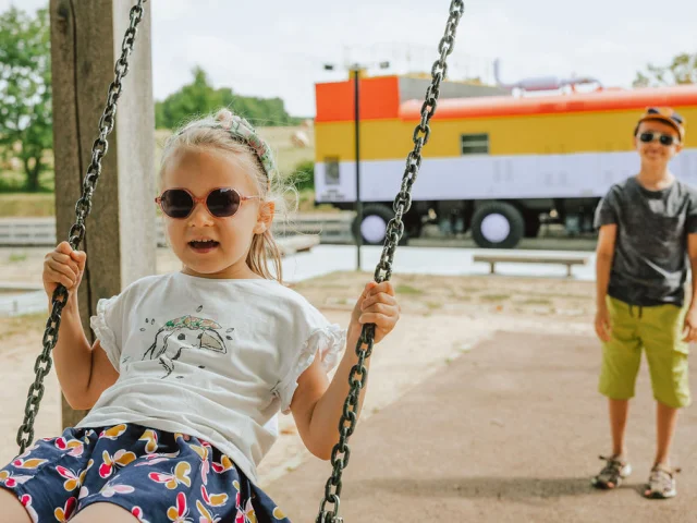 Balançoires de la Pente d'eau